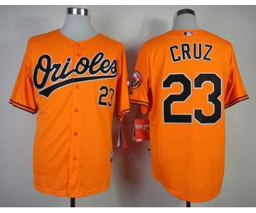 mlb jerseys baltimore orioles #23 cruz orange