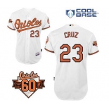 mlb jerseys baltimore orioles #23 cruz white[60 th]