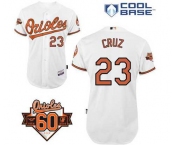 mlb jerseys baltimore orioles #23 cruz white[60 th]