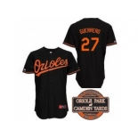 mlb jerseys baltimore orioles #27 guerrero black cool base[20th anniversary patch]