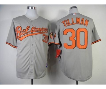 mlb jerseys baltimore orioles #30 tillman grey