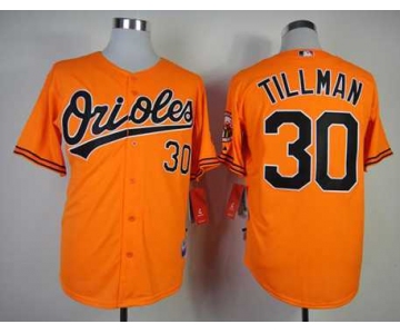 mlb jerseys baltimore orioles #30 tillman orange