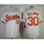 mlb jerseys baltimore orioles #30 tillman white