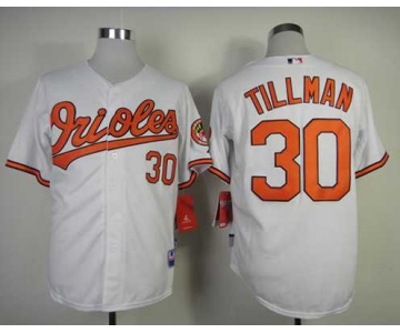 mlb jerseys baltimore orioles #30 tillman white