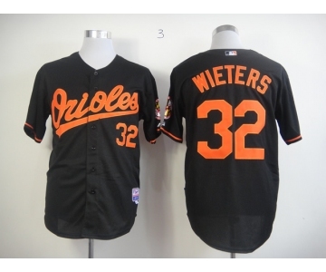 mlb jerseys baltimore orioles #32 wieters black