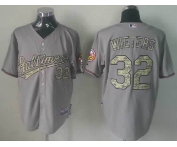 mlb jerseys baltimore orioles #32 wieters grey[number camo]