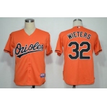 mlb jerseys baltimore orioles #32 wieters orange