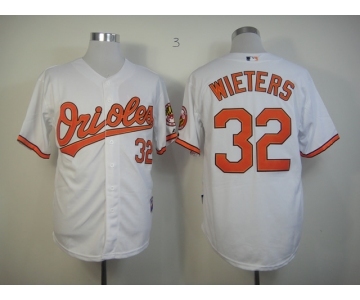 mlb jerseys baltimore orioles #32 wieters white