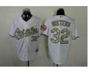 mlb jerseys baltimore orioles #32 wieters white[number camo]