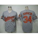 mlb jerseys baltimore orioles #34 arrieta grey (cool base)