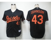 mlb jerseys baltimore orioles #43 johnson black