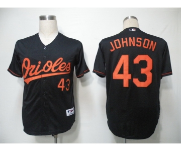 mlb jerseys baltimore orioles #43 johnson black