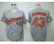 mlb jerseys baltimore orioles #43 johnson grey (cool base)