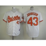 mlb jerseys baltimore orioles #43 johnson white