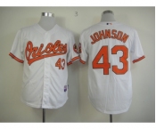 mlb jerseys baltimore orioles #43 johnson white