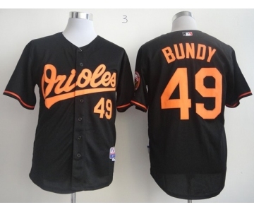 mlb jerseys baltimore orioles #49 bundy black