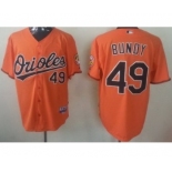 mlb jerseys baltimore orioles #49 bundy orange