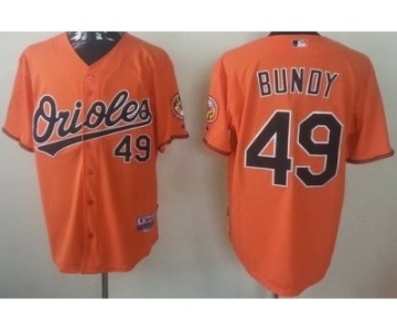 mlb jerseys baltimore orioles #49 bundy orange