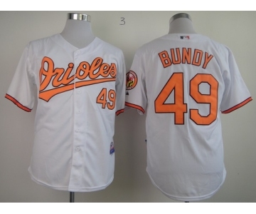 mlb jerseys baltimore orioles #49 bundy white