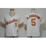 mlb jerseys baltimore orioles #5 b.robinson cream m&n 1966