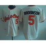 mlb jerseys baltimore orioles #5 brobinson cream[brobinson]