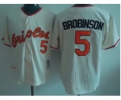 mlb jerseys baltimore orioles #5 brobinson cream[brobinson]