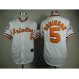 mlb jerseys baltimore orioles #5 robinson white[1970 m&n]