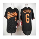 mlb jerseys baltimore orioles #6 schoop black