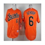 mlb jerseys baltimore orioles #6 schoop orange