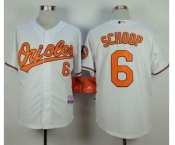 mlb jerseys baltimore orioles #6 schoop white