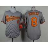 mlb jerseys baltimore orioles #8 ripken grey