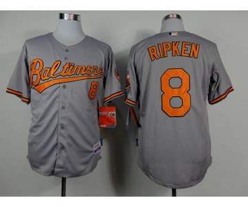 mlb jerseys baltimore orioles #8 ripken grey