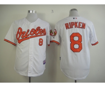 mlb jerseys baltimore orioles #8 ripken white