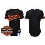 mlb jerseys baltimore orioles blank black cool base[20th anniversary patch]