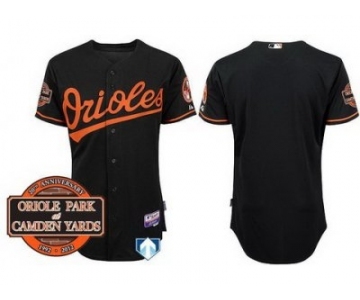 mlb jerseys baltimore orioles blank black cool base[20th anniversary patch]