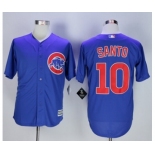 Chicago Cubs #10 Ron Santo Blue New Cool Base Stitched MLB Jersey