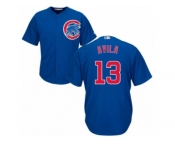 Chicago Cubs #13 Alex Avila Replica Royal Blue Alternate Cool Base MLB Jersey