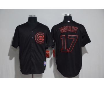 Chicago Cubs #17 Kris Bryant Black Cool Base Stitched MLB Jersey