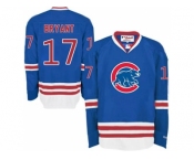 Chicago Cubs #17 Kris Bryant Blue Long Sleeve Stitched MLB Jersey