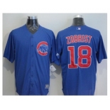 Chicago Cubs #18 Ben Zobrist Blue New Cool Base Stitched Baseball Jersey