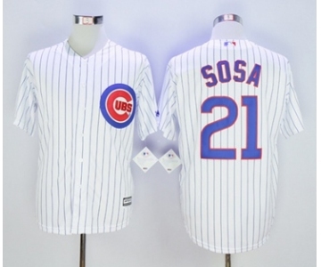 Chicago Cubs #21 Sammy Sosa White New Cool Base Stitched MLB Jersey