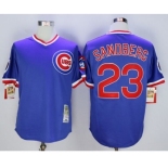 Chicago Cubs #23 Ryne Sandberg Blue Cooperstown Stitched MLB Jersey