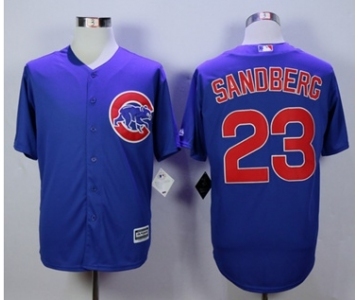 Chicago Cubs #23 Ryne Sandberg Blue New Cool Base Stitched MLB Jersey