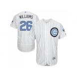 Chicago Cubs #26 Billy Williams White(Blue Strip) Flexbase Authentic Collection 2016 Father's Day Stitched Baseball Jersey