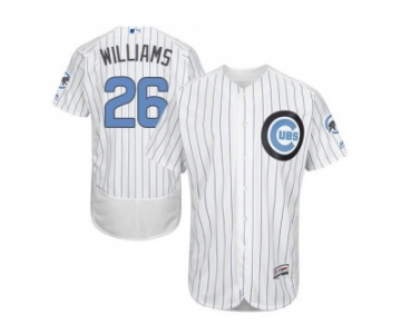 Chicago Cubs #26 Billy Williams White(Blue Strip) Flexbase Authentic Collection 2016 Father's Day Stitched Baseball Jersey