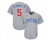 Chicago Cubs #5 Albert Almora Jr Replica Grey Road Cool Base MLB Jersey