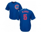 Chicago Cubs #5 Albert Almora Jr Replica Royal Blue Alternate Cool Base MLB Jersey