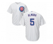 Chicago Cubs #5 Albert Almora Jr Replica White Home Cool Base MLB Jersey