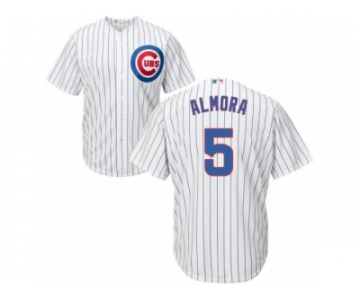 Chicago Cubs #5 Albert Almora Jr Replica White Home Cool Base MLB Jersey