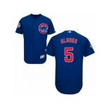 Chicago Cubs #5 Albert Almora Jr Royal Blue Alternate Flexbase Authentic Collection MLB Jersey